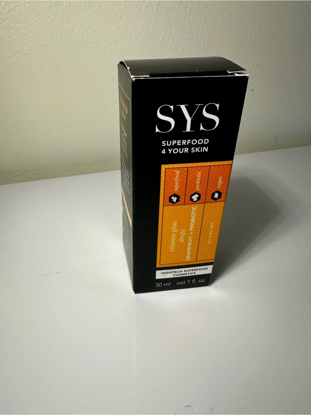 SYS Superfood 4 Your Skin Vitamin Glow Drops – Grapefruit + Probiotic